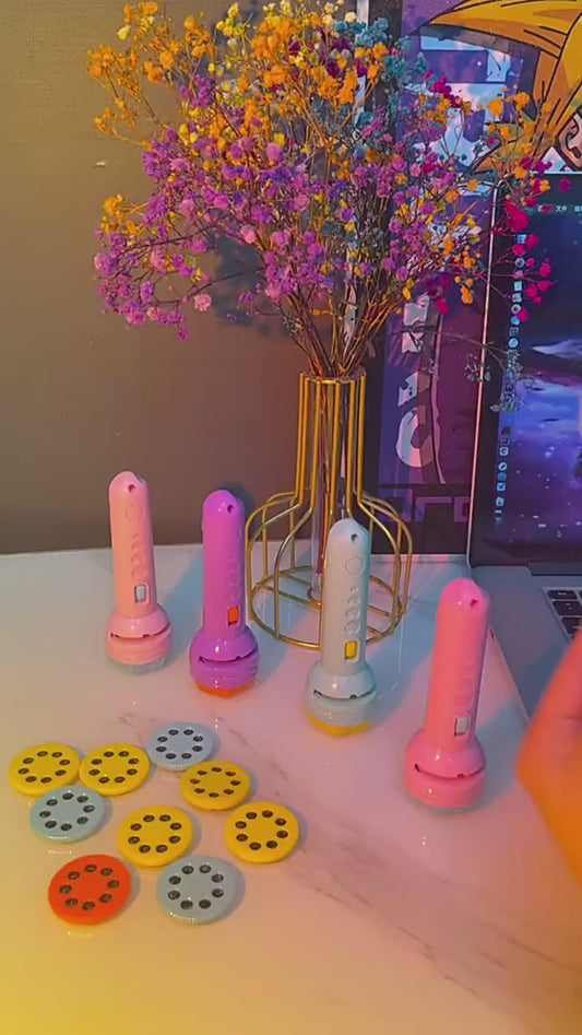 Slide Flashlight Lamp Education Learning Toy